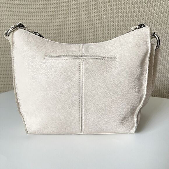 The Sak Crossbody bag Cream Soft Pebble Tooled Leather Purse Bohemian Neutral - Picture 9 of 15